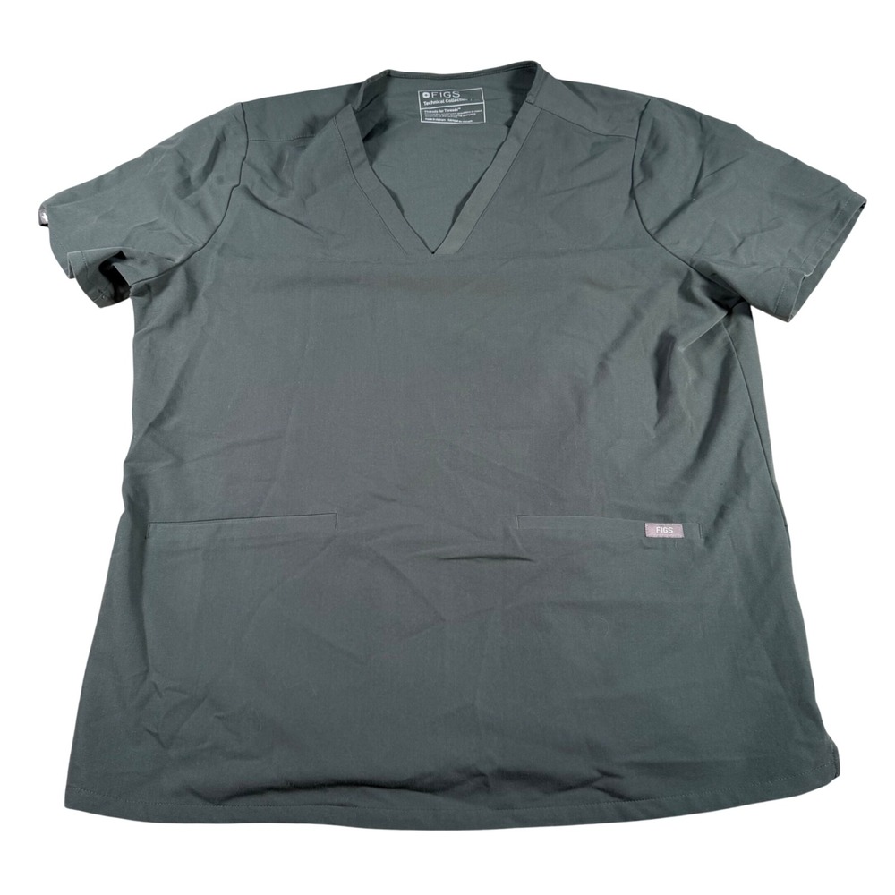 FIGS Casma Scrub Top Women XL Dark Green Technical Collection FW1100